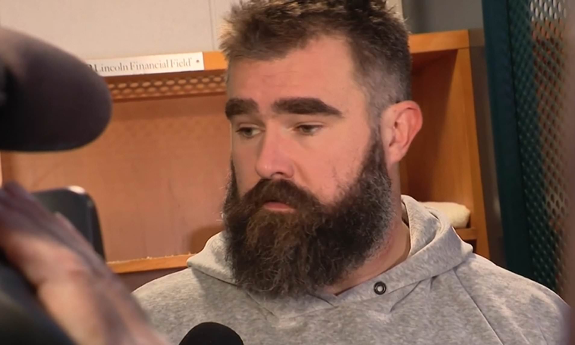 Jason Kelce Fumes In Tetchy Interview After Eagles' Shock Home Loss