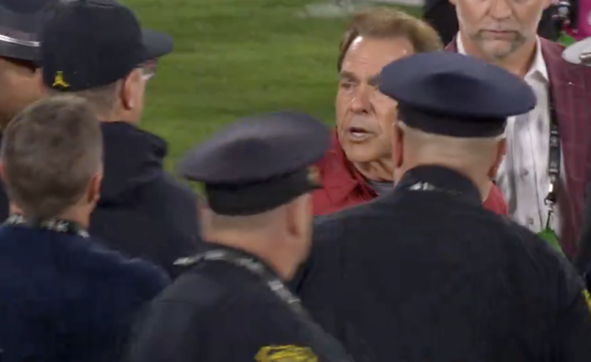 Postgame Handshake Between Nick Saban, Jim Harbaugh Is Going Viral