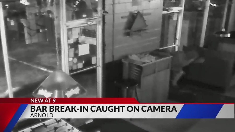 Bar Break-in Caught On Camera, ATM Stolen