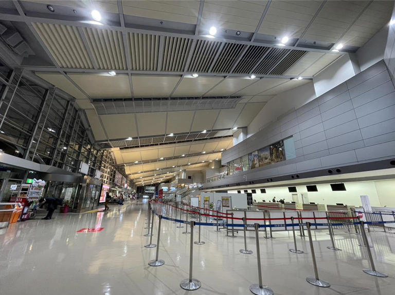 台灣虎航表示由於警報解除，周五的台北－新潟航班將可正常起降。圖為新潟機場。（讀者提供／陳祐誠台北傳真）