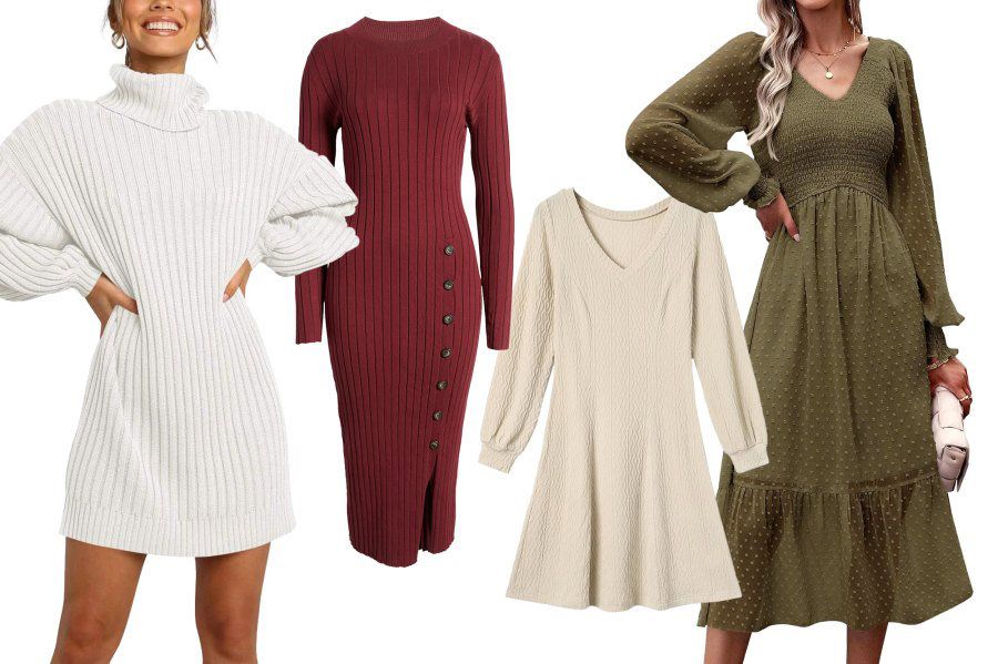 Embrace 2024 With 17 Casual Winter Dresses Under $150
