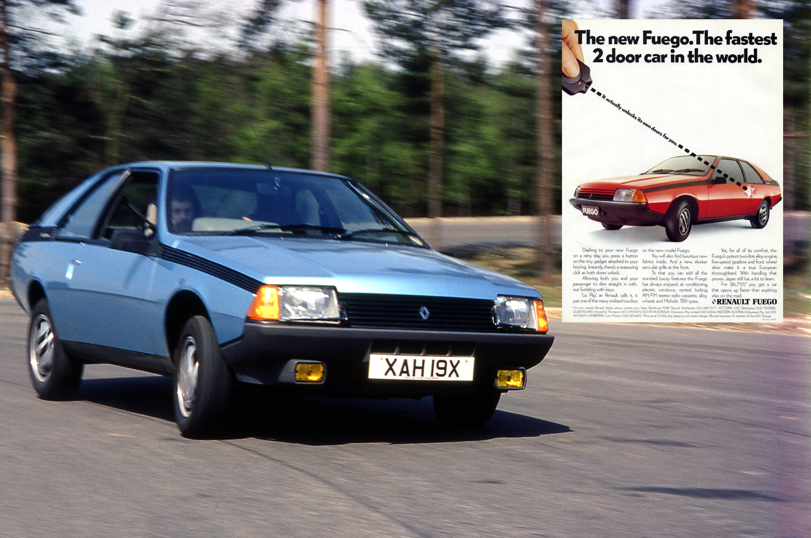<p>We've got used to being able to lock and unlock our cars from afar, but the <strong>Renault Fuego </strong>was the first car to get remote central locking. The system was called Plip, in honour of its French inventor, <strong>Paul Lipschutz</strong>.</p><p>In America, the Fuego was sold by AMC dealerships, since Renault owned most of AMC at the time. It operated using a coded signal sent via a radio transmitter in the fob. AMC models got the technology shortly after.</p><p><strong>GROUNDBREAKER SCORE: 7 </strong>- nearly all cars have this today, and it’s undeniably useful.</p>