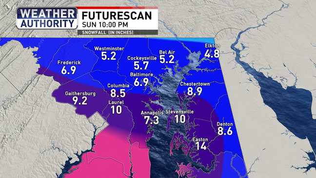 First winter storm for first weekend of 2024 in Baltimore