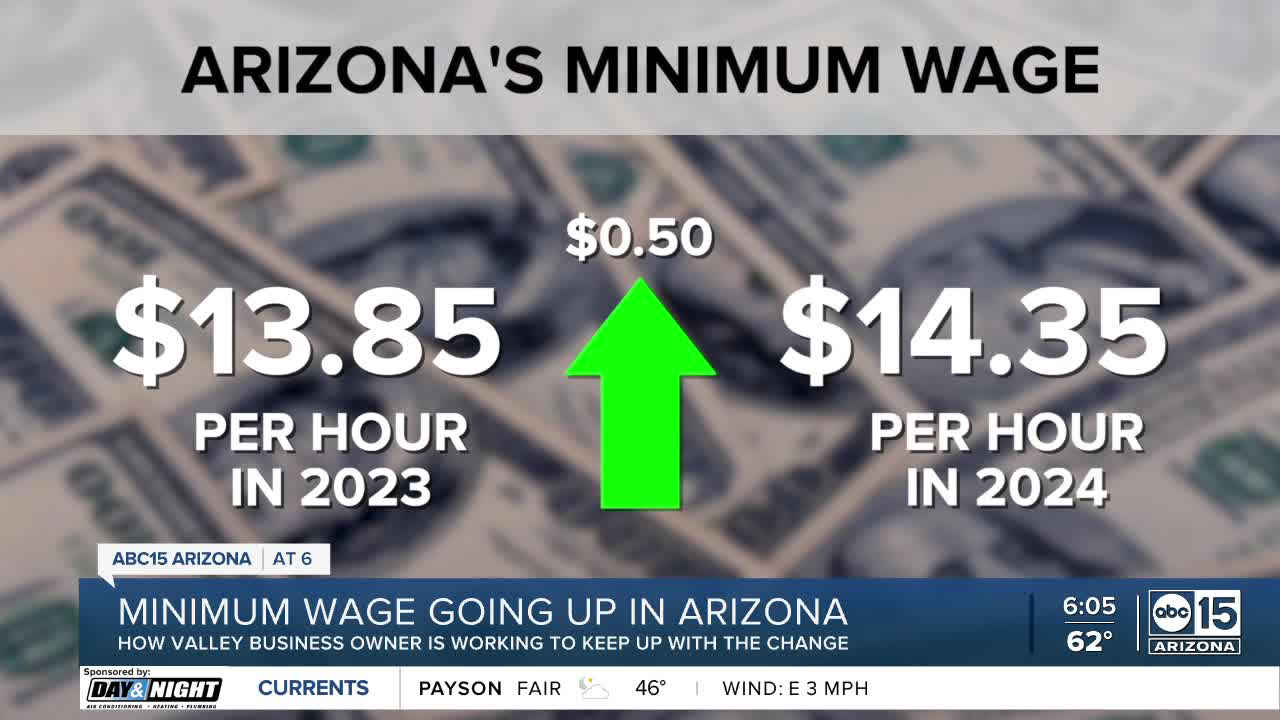 Minimum wage goes up in Arizona again in 2024