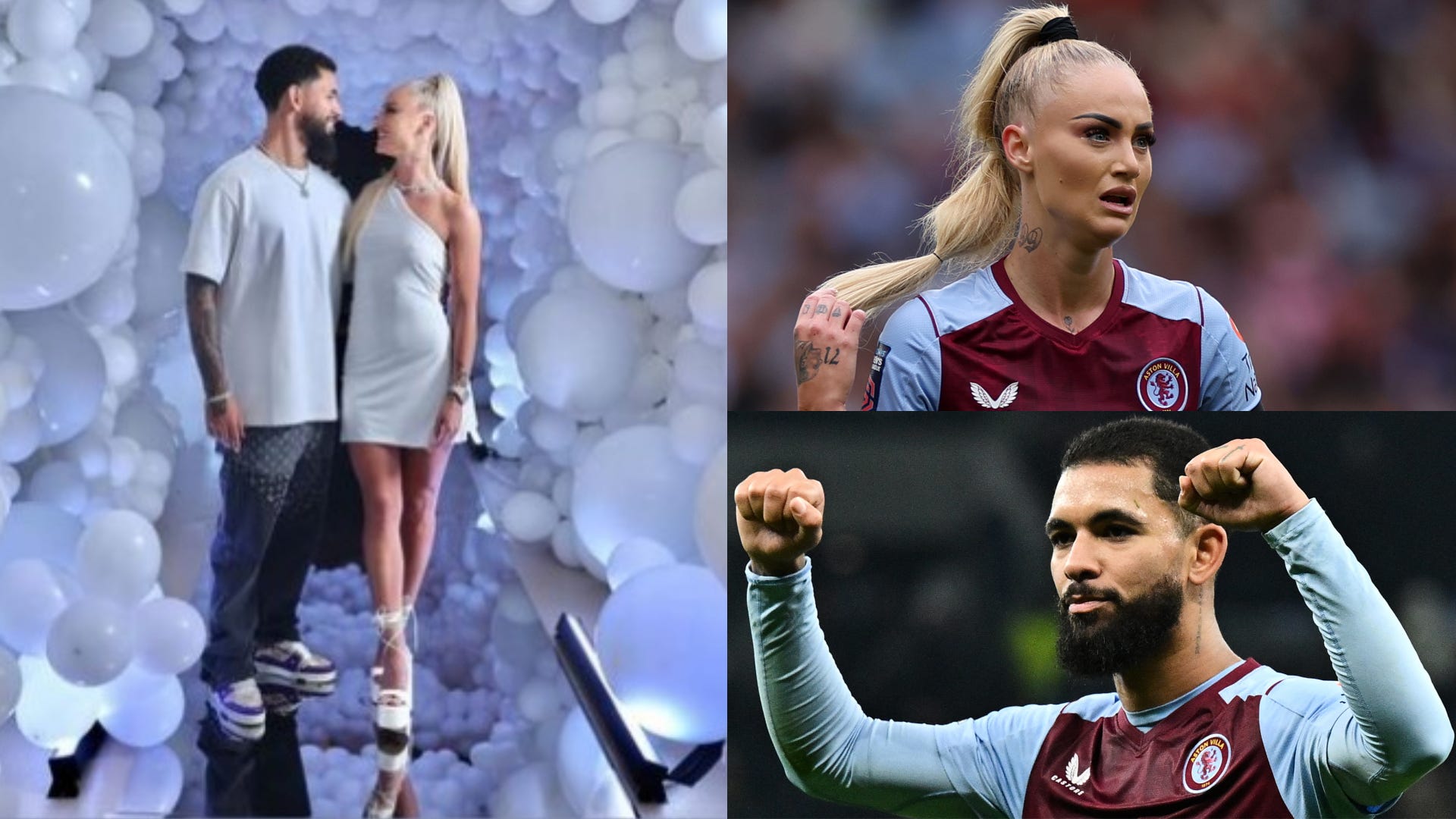 Alisha Lehmann & Douglas Luiz Back Together?! Aston Villa Duo Cosy Up ...