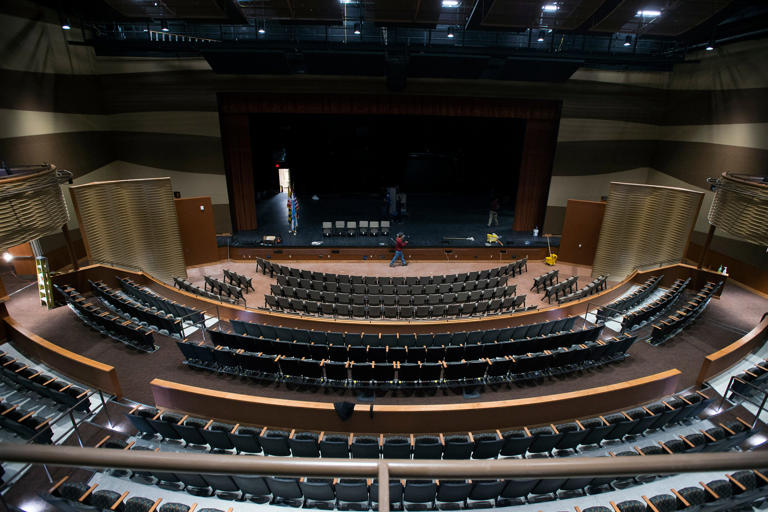 A look inside the new performing arts center auditorium inside the Roland E. Powell Convention Center in Ocean City.