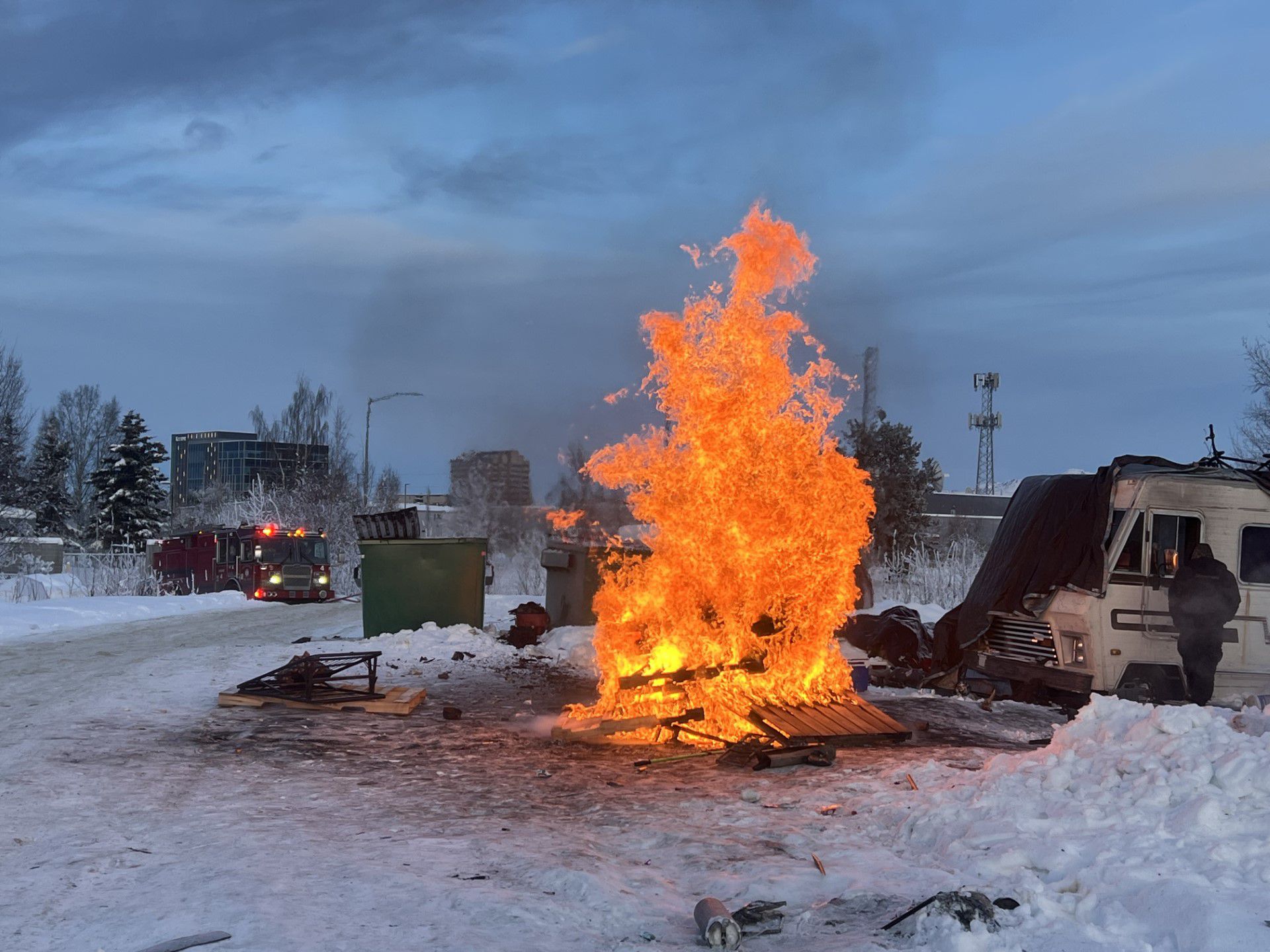 First Encampment Fire Of 2024 Sparks Concern For Anchorage S Homeless   AA1mlgB2.img