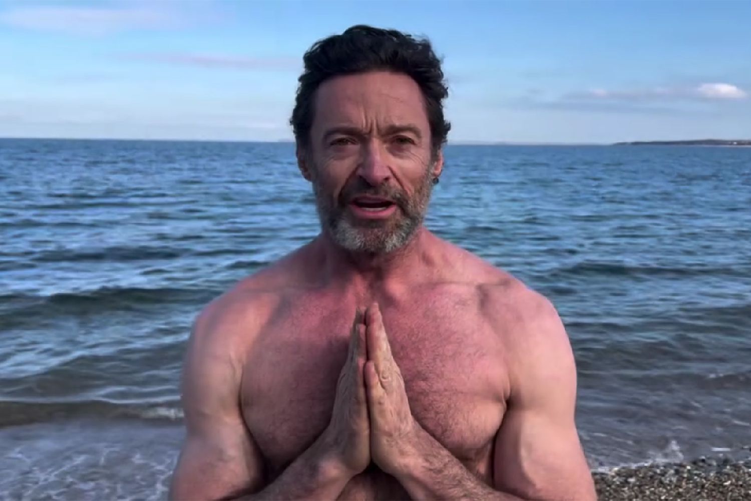 Hugh Jackman Rings In 2024 With Dip In The Ocean S Freezing Water   AA1mlv75.img