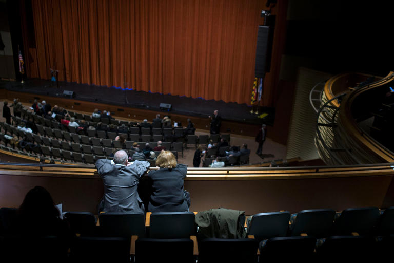 Guests take their seats in the theater as the grand opening of the Performing Arts Center ensues Saturday evening, Jan. 17 at the Roland E. Powell Convention Center in Ocean City.