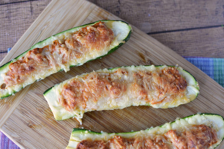 Check out this Low Carb KETO Zucchini Boats With Ground Beef Recipe!