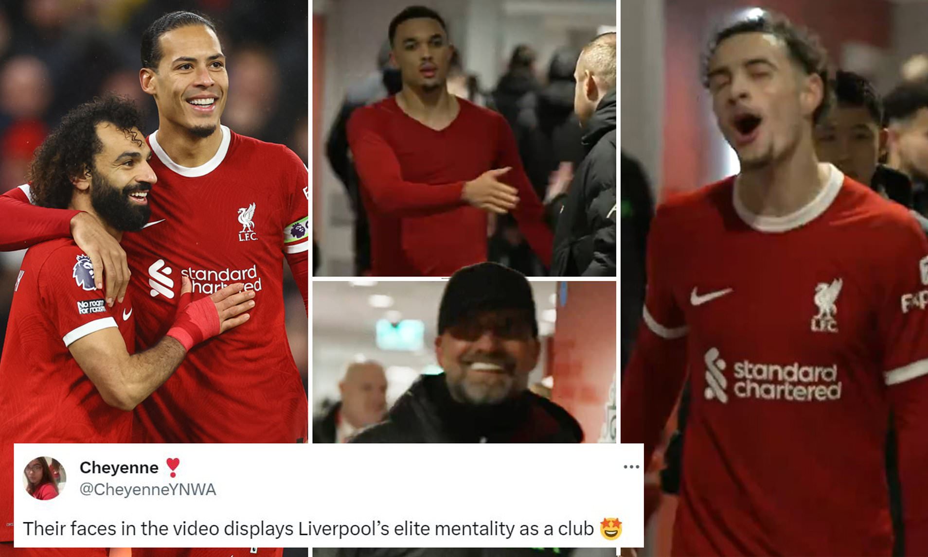 Liverpool Fans Hail Team's 'elite Mentality' As Tunnel Footage Emerges