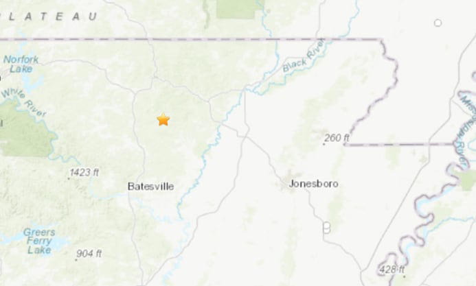 Earthquake recorded in Northeast Arkansas