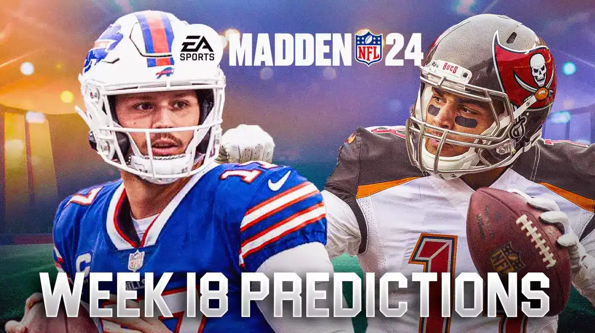 Madden 24 Simulates – NFL Week 18 Predictions – Bills Win Division