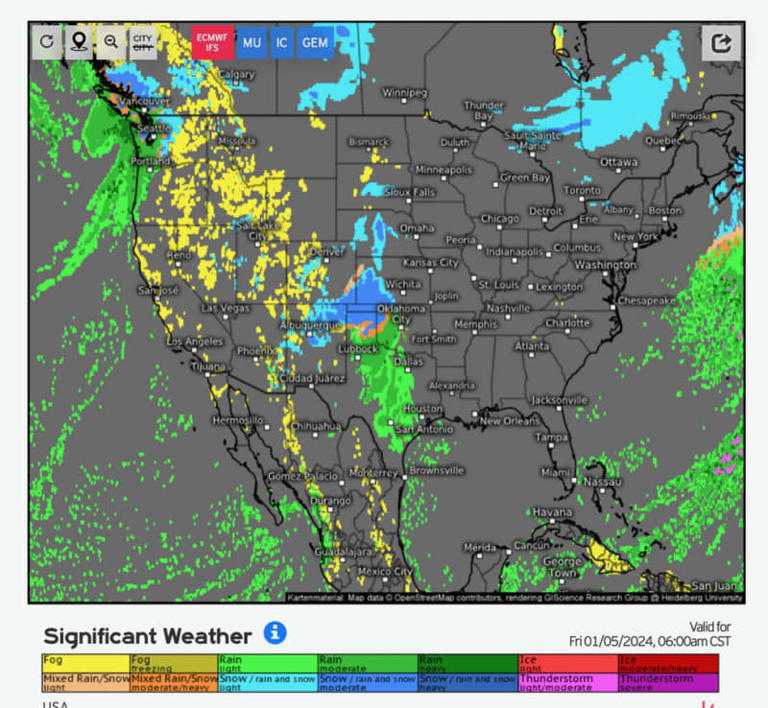 US weather forecast: Temperatures plunge as Canadian ‘clipper storm’ to ...