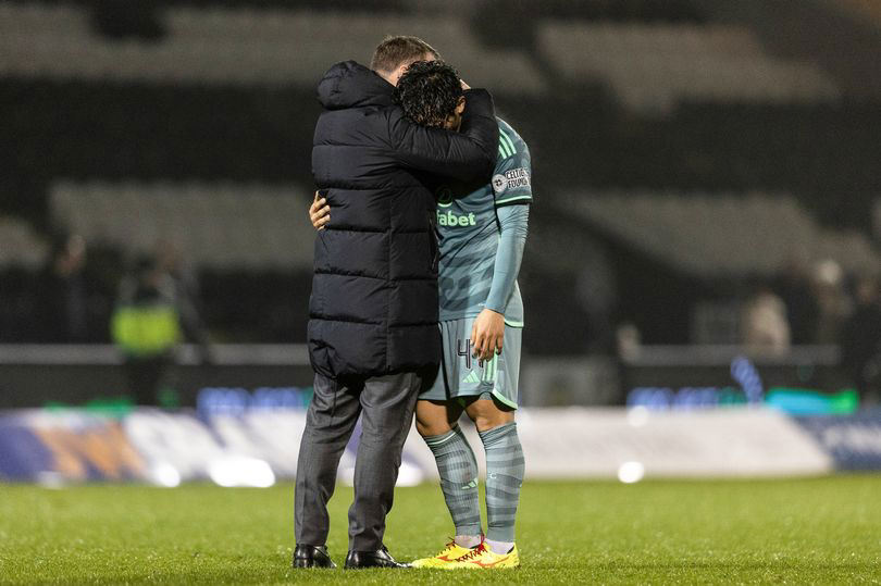 Brendan Rodgers addresses the emotional Celtic embrace with Reo Hatate as boss  explains why he is ready for winter break