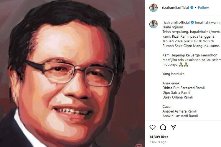 Tokoh Ekonomi Rizal Ramli Meninggal Dunia, Sebulan Dirawat Di RS ...