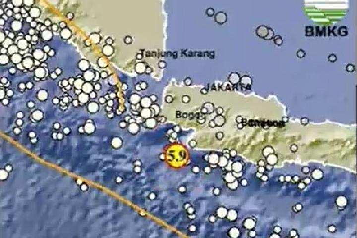 bmkg: gempa di selatan jawa barat dan banten tidak berpotensi tsunami