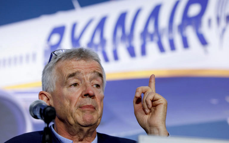 Ryanair boss Michael O’Leary claims sites are ‘unlawfully’ scraping its online content - Evelyn Hockstein/Reuters