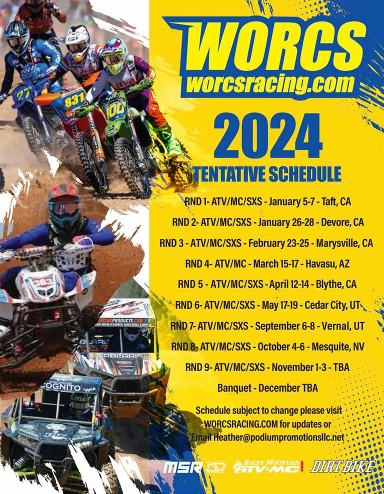 2024 World Off Road Championship Series (WORCS) Schedule