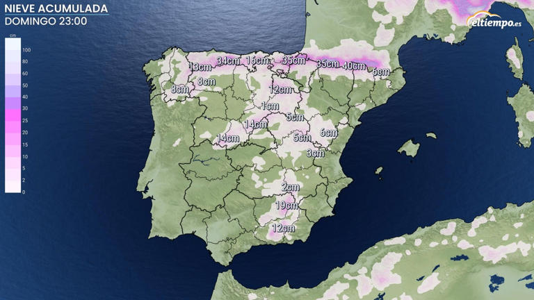 Frío y nieve en ciertas zonas de España en el día de Reyes