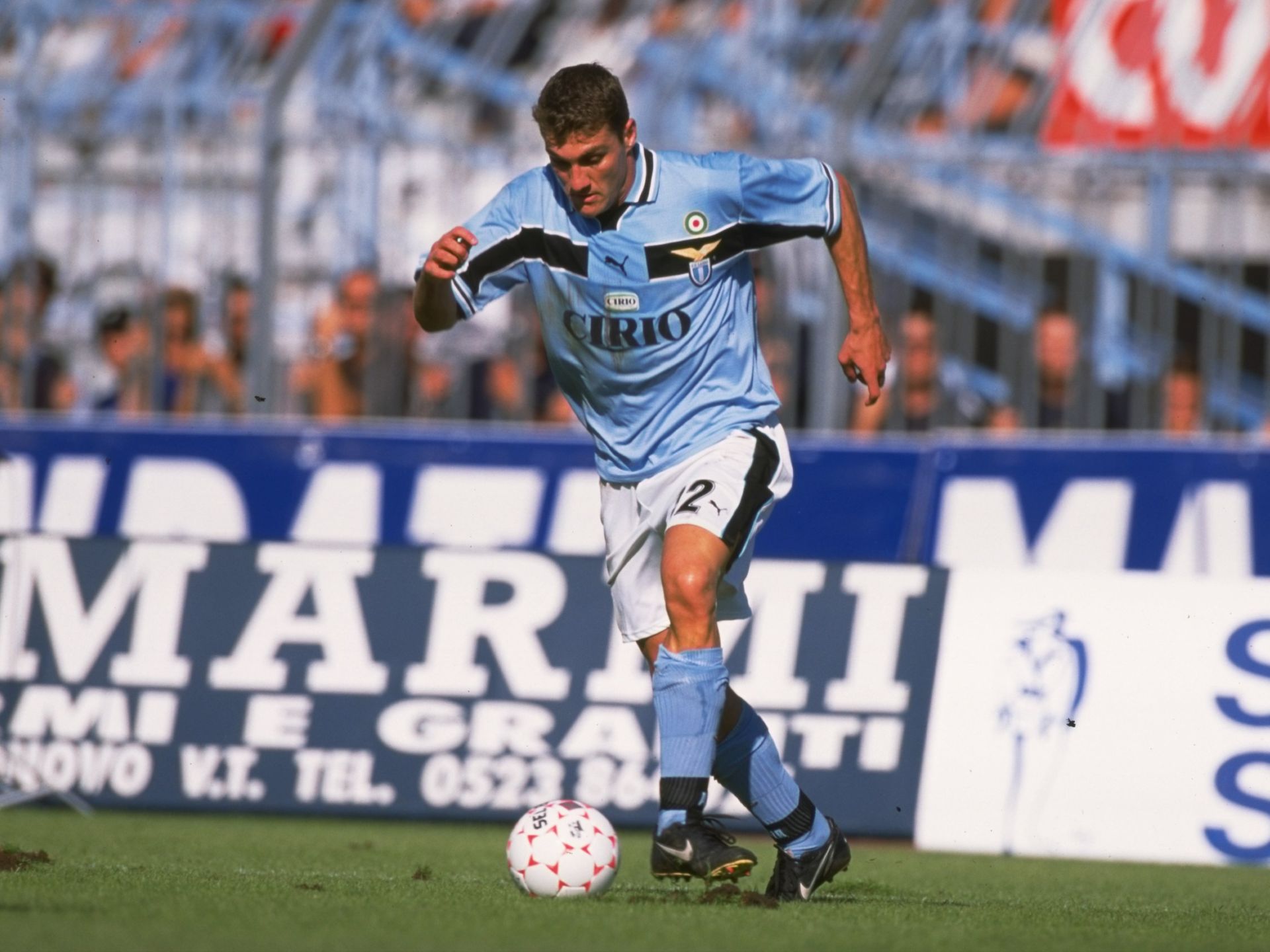 <p>                     Christian Vieri was on the move a lot in the 1990s and the Italy striker returned to his homeland with Lazio in 1998 following a successful season at Atletico Madrid.                   </p>                                      <p>                     Vieri joined Lazio for a fee of around €28.4 million and scored 14 goals in 28 appearances, including one in the 2-1 win over Mallorca in the 1999 Cup Winners' Cup final. It turned out to be his final game for the club...                   </p>