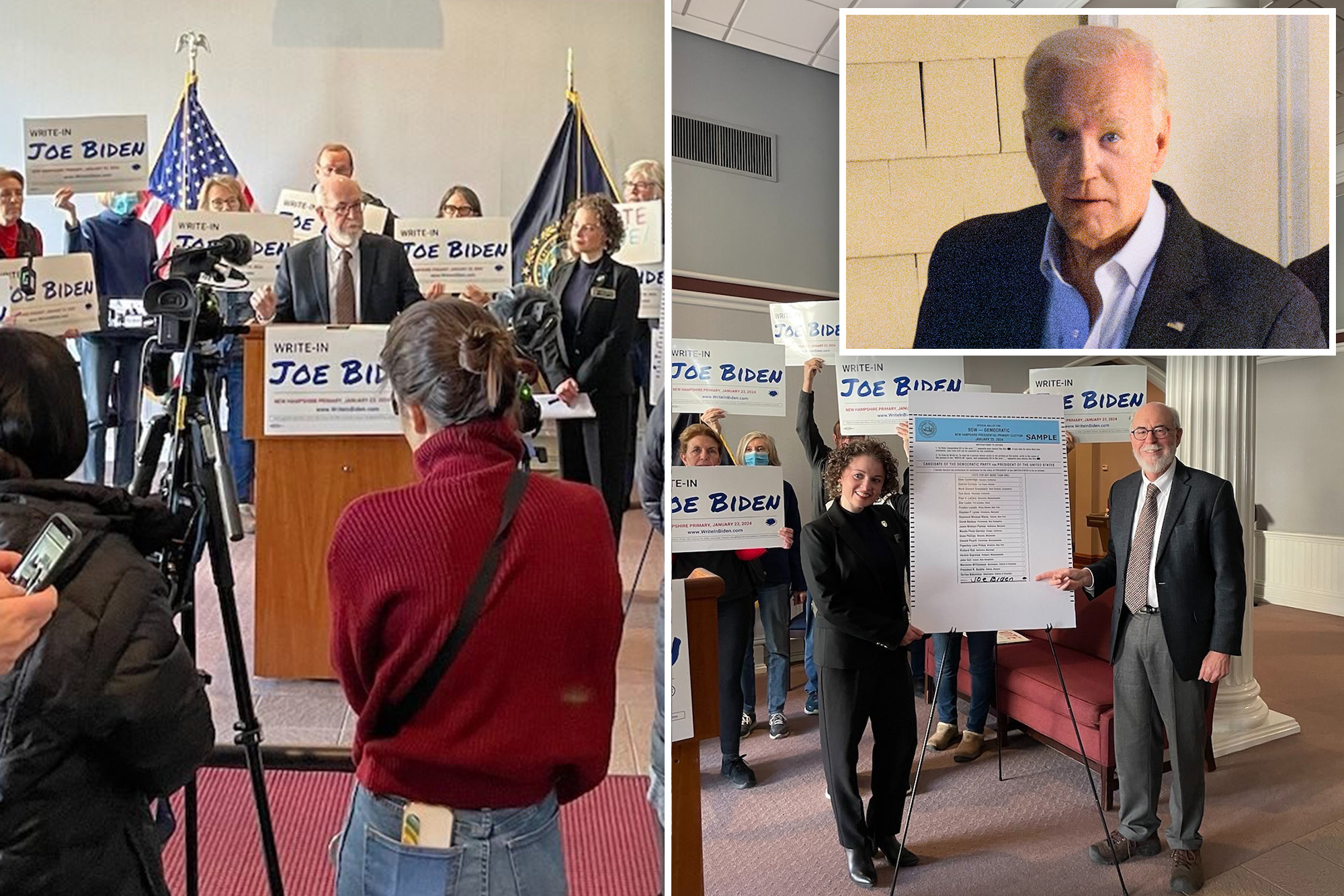 Writing In Joe Biden: New Hampshire Dems Stage ‘unprecedented’ Primary ...