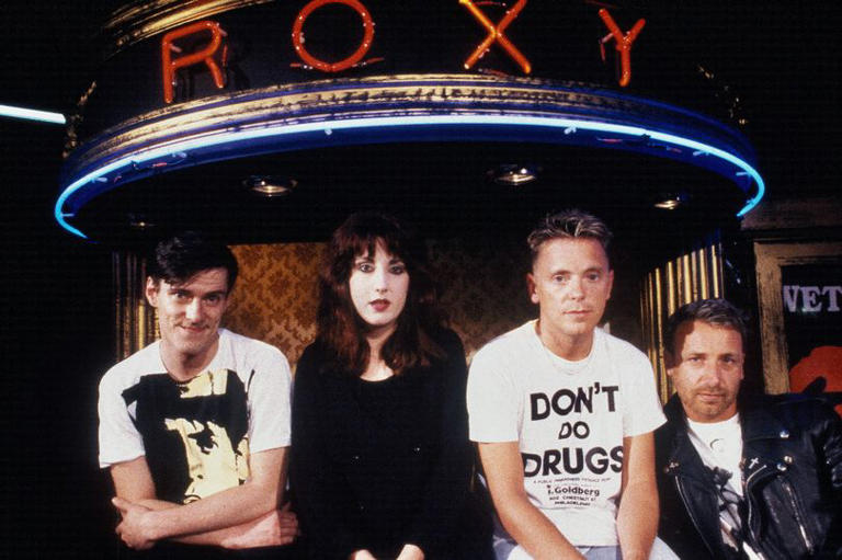 New Order, at the Roxy, London, 1986