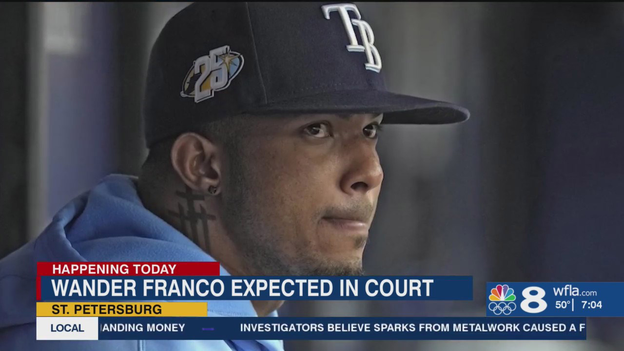What's expected when TB Rays player appears in court