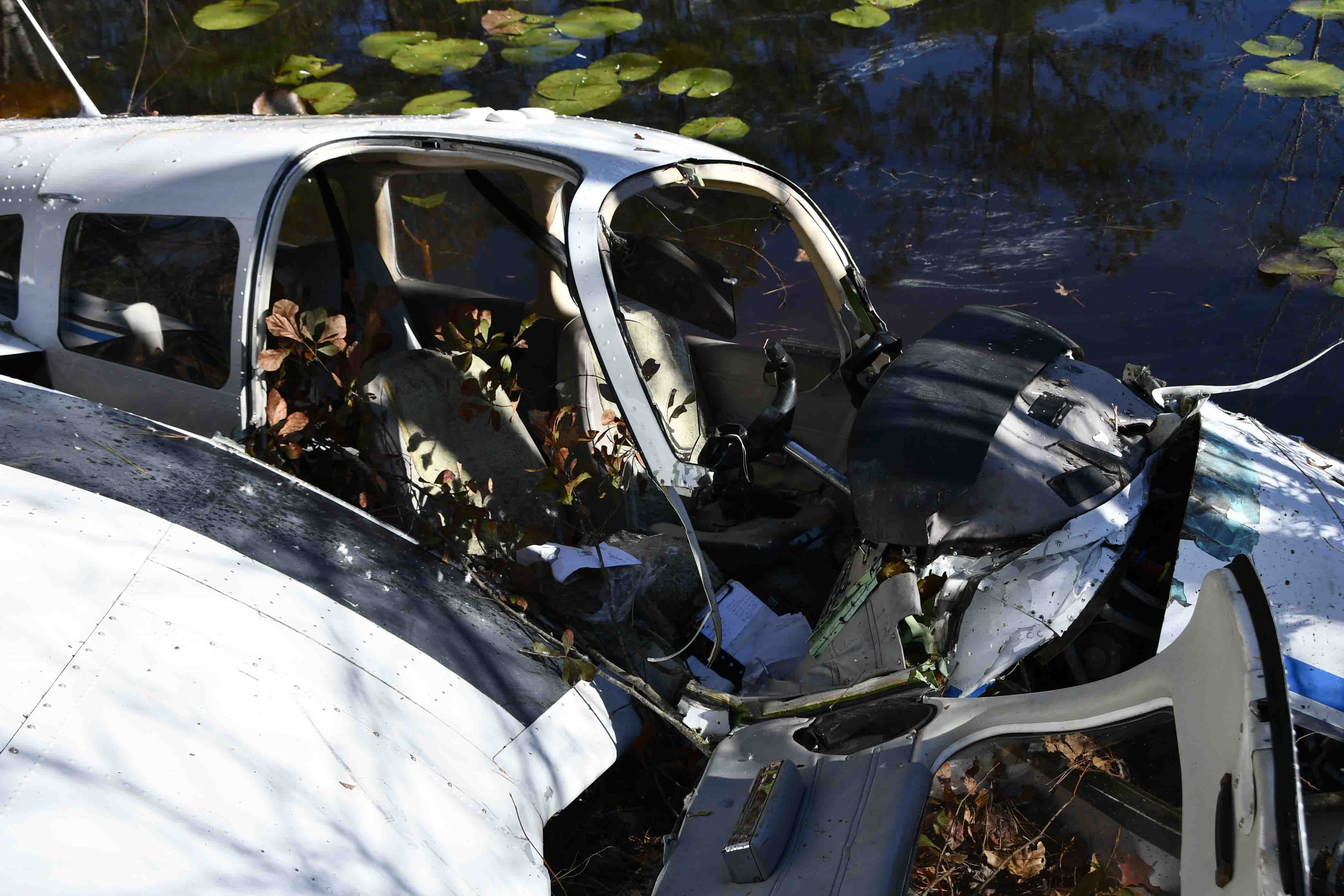 Rescue Crews Respond After Plane Leaving Beaufort Crash Lands Into Pond ...