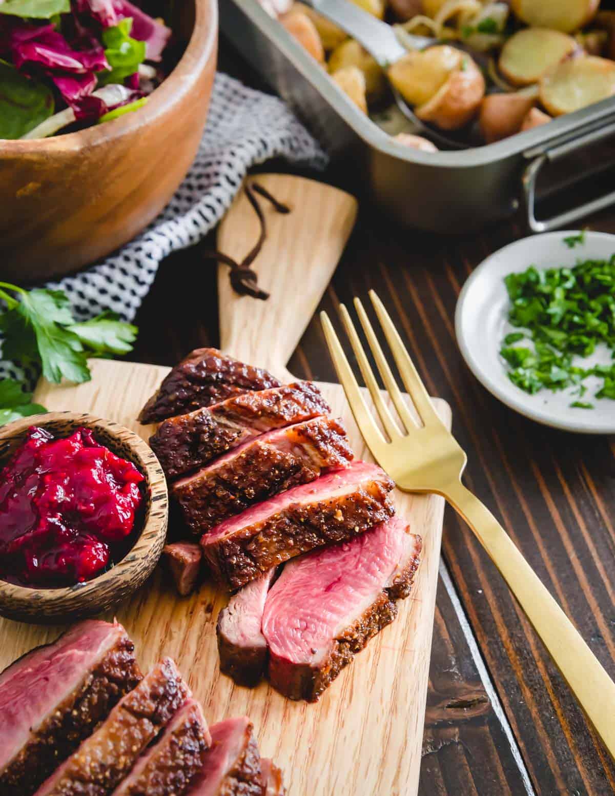 <p>Discover the elegance of pan-seared duck breast with this straightforward recipe. Using a few simple ingredients, this dish is perfect for a special dinner or entertaining guests. It demonstrates how wild game can be both luxurious and easy to prepare, with a result that’s far superior to any store-bought meat.<br><strong>Get the Recipe: </strong><a href="https://www.runningtothekitchen.com/pan-seared-duck-breast/?utm_source=msn&utm_medium=page&utm_campaign=RTTKmsn">Pan Seared Duck Breast</a></p>