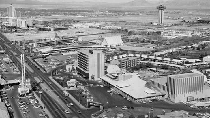 <p>This is how Sin City used to be in the mid-‘60s before Vegas truly became the party capital of North America. As you can see, it was bustling with activity, but it had yet to reach the level of development that we’re now accustomed to.</p>