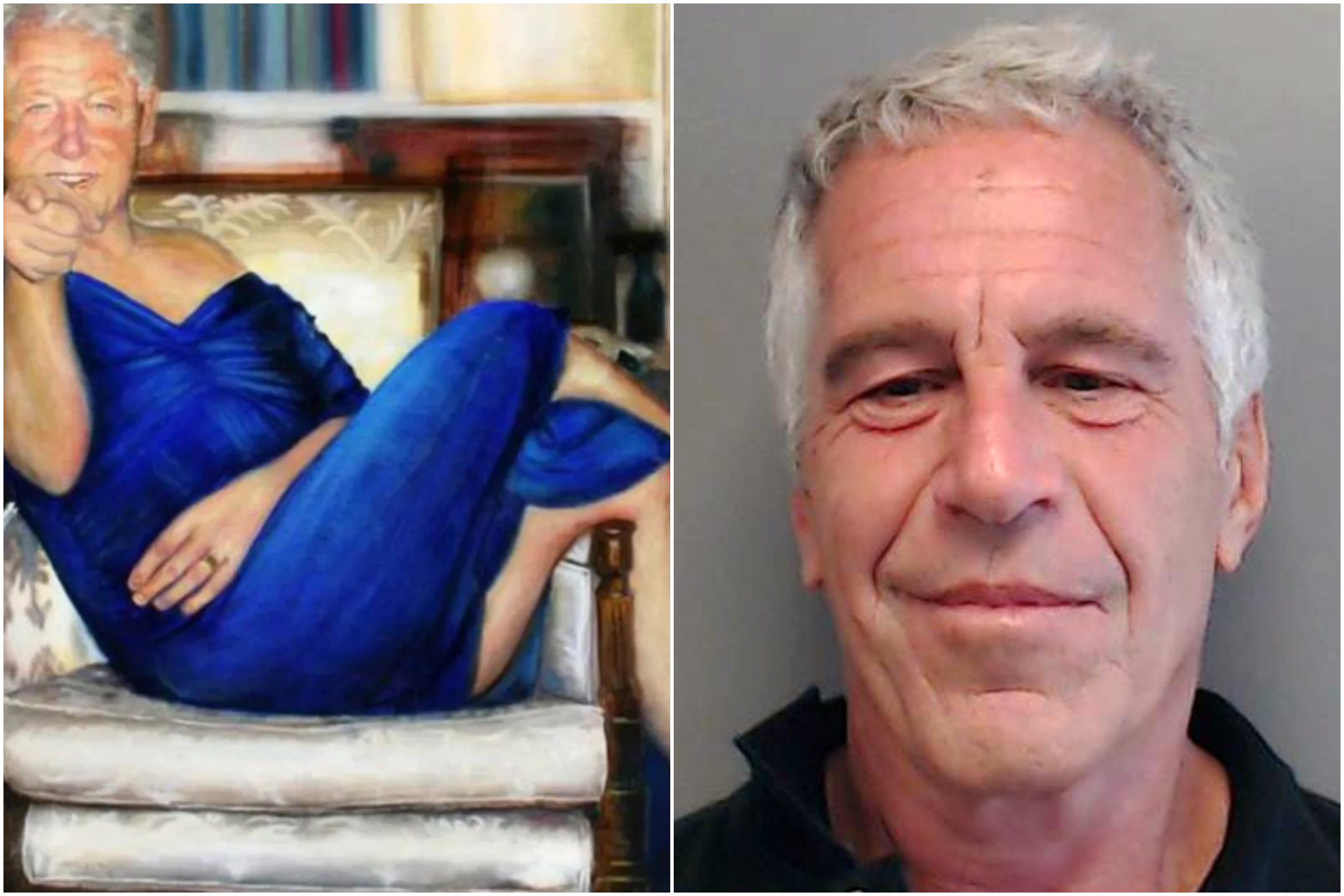 Jeffrey Epstein Did He Have A Painting Of Bill Clinton In A Dress Who   AA1mpzDx.img