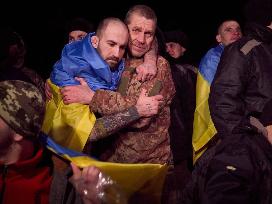 Russia Hands Over Hundreds Of Ukrainian POWs In The War's Largest ...