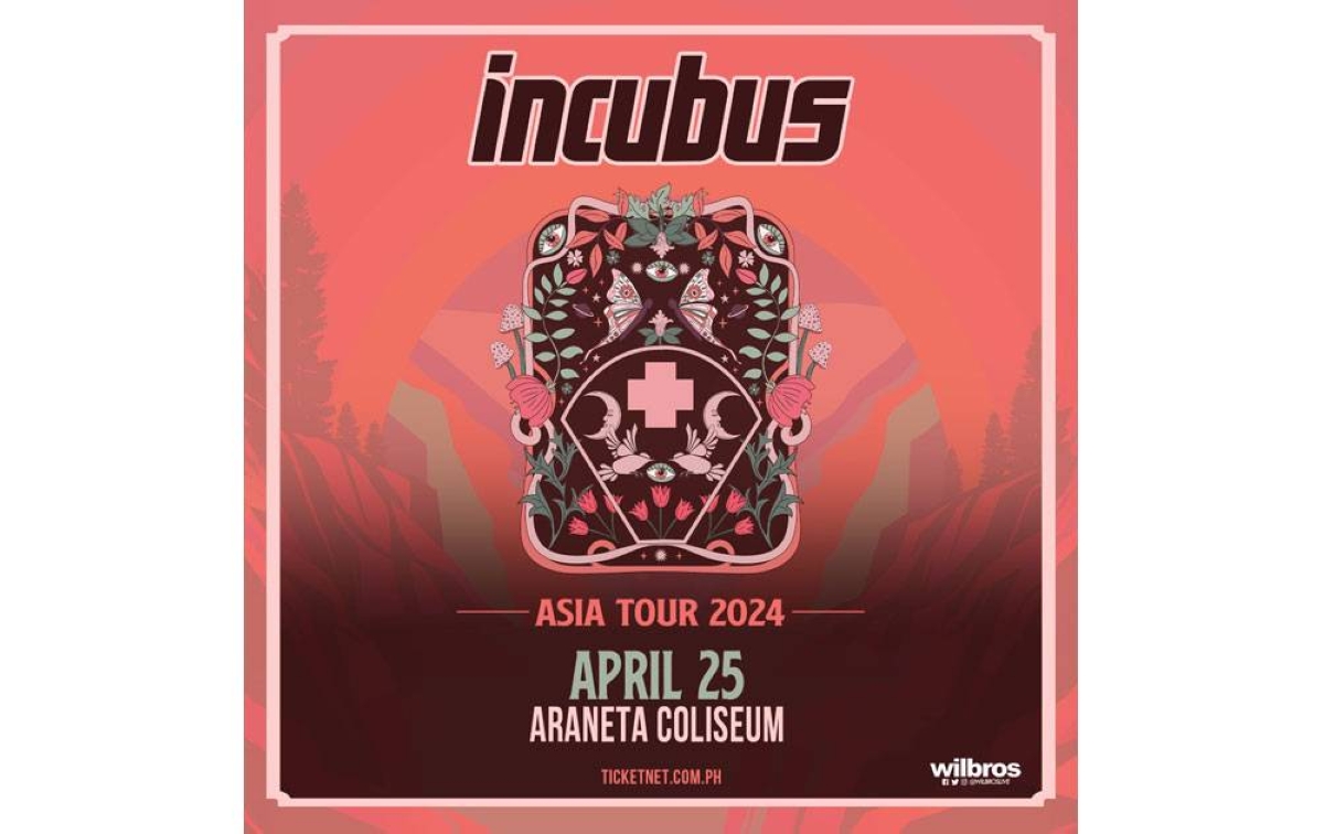 INCUBUS COMING TO MANILA FOR ASIA TOUR 2024 IN APRIL