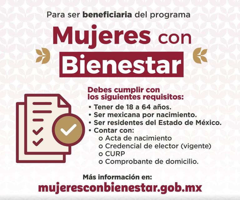 Mujeres Con Bienestar Edomex ¿cómo Será El Nuevo Registro Y Quiénes Podrán Acceder 7829