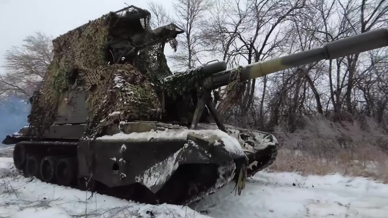 Russia Claims It Destroyed Ukrainian Fortified Positions With Msta-S ...