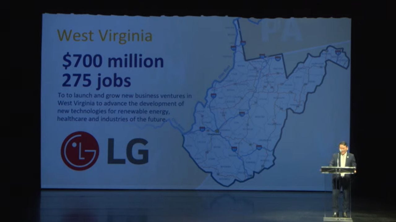 LG Bringing 275 Jobs To W.Va.