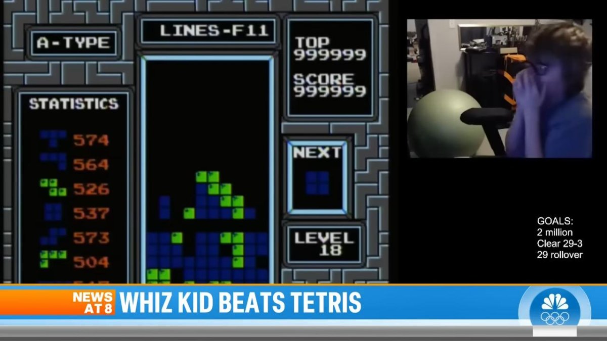 Watch: Boy, 13, Becomes First To Ever Beat 'Tetris' For Nintendo System