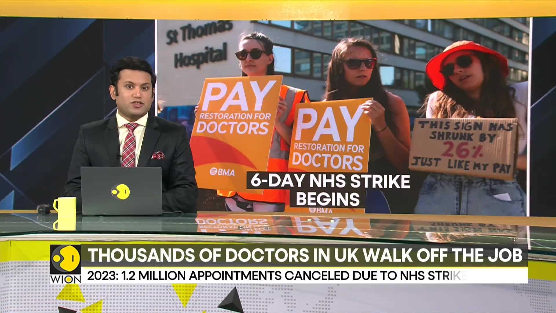 UK: Thousands Of Doctors Walk Off The Job, 6-day Strike Over Pay ...