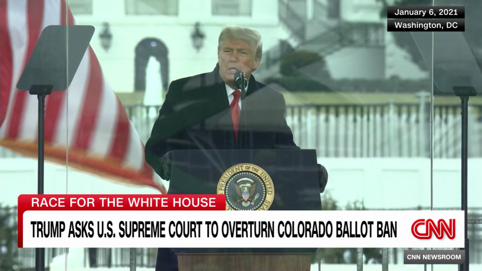 Trump Asks U.S. Supreme Court To Overturn Colorado Ballot Ban