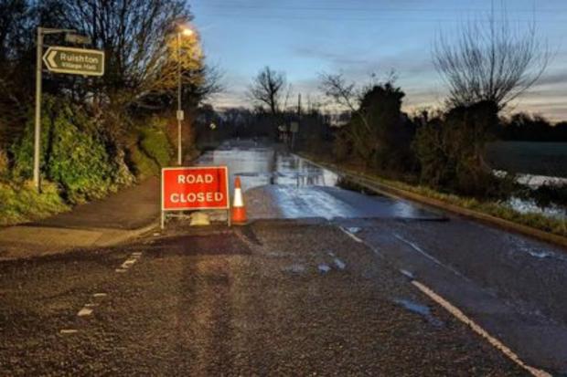 Several roads remain flooded after the heavy rain <i>(Image: Travel Somerset)</i>