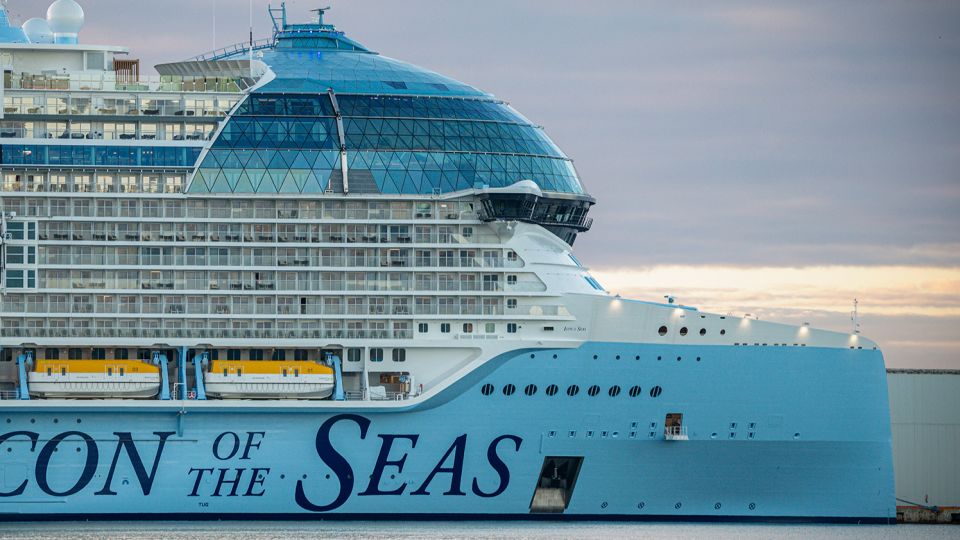 world’s biggest cruise ship undergoes checks just weeks before first-ever voyage
