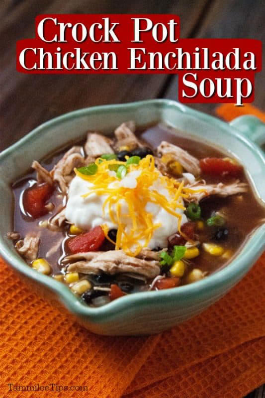 Crockpot Chicken Enchilada Soup Recipe
