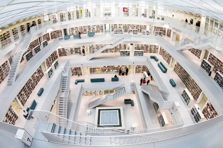 a high angle view of a building