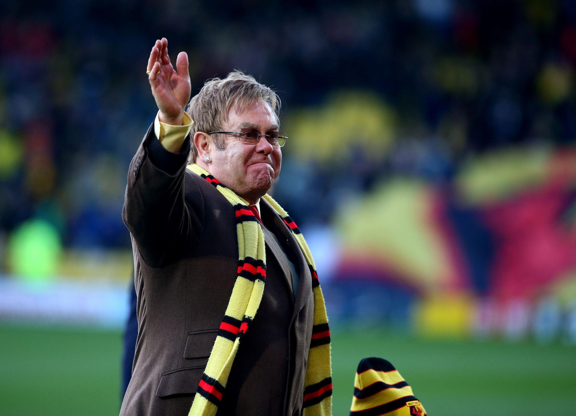 <p>                     Sir Elton John started watching Watford at Vicarage Road with his father at the age of five and has had a long affiliation with the club since.                   </p>                                      <p>                     The singer bought Watford in 1976, became chairman and president, and guided the Hornets up through the leagues. He sold the club in 1990, but later bought it back and eventually stepped down in 2002. He remains honorary life-president and is still a big fan.                   </p>
