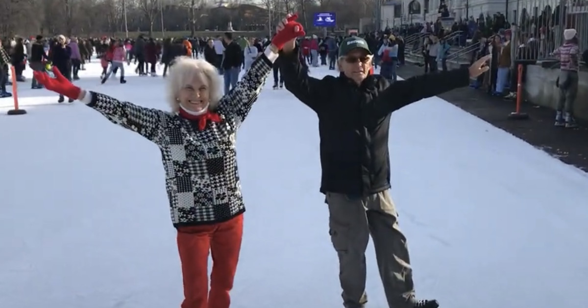 elbűvölő, ahogyan az idős pár mindennap a városligetben korcsolyázik