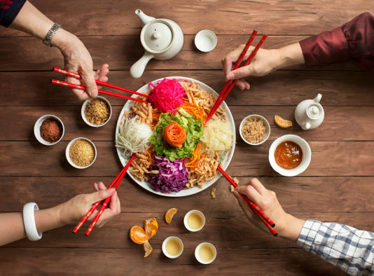 Las tradiciones del Año Nuevo Chino llegan hasta la gastronomía.