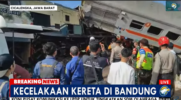 PT KAI Rekayasa Lalu Lintas Usai Kecelakaan Di Cicalengka Bandung