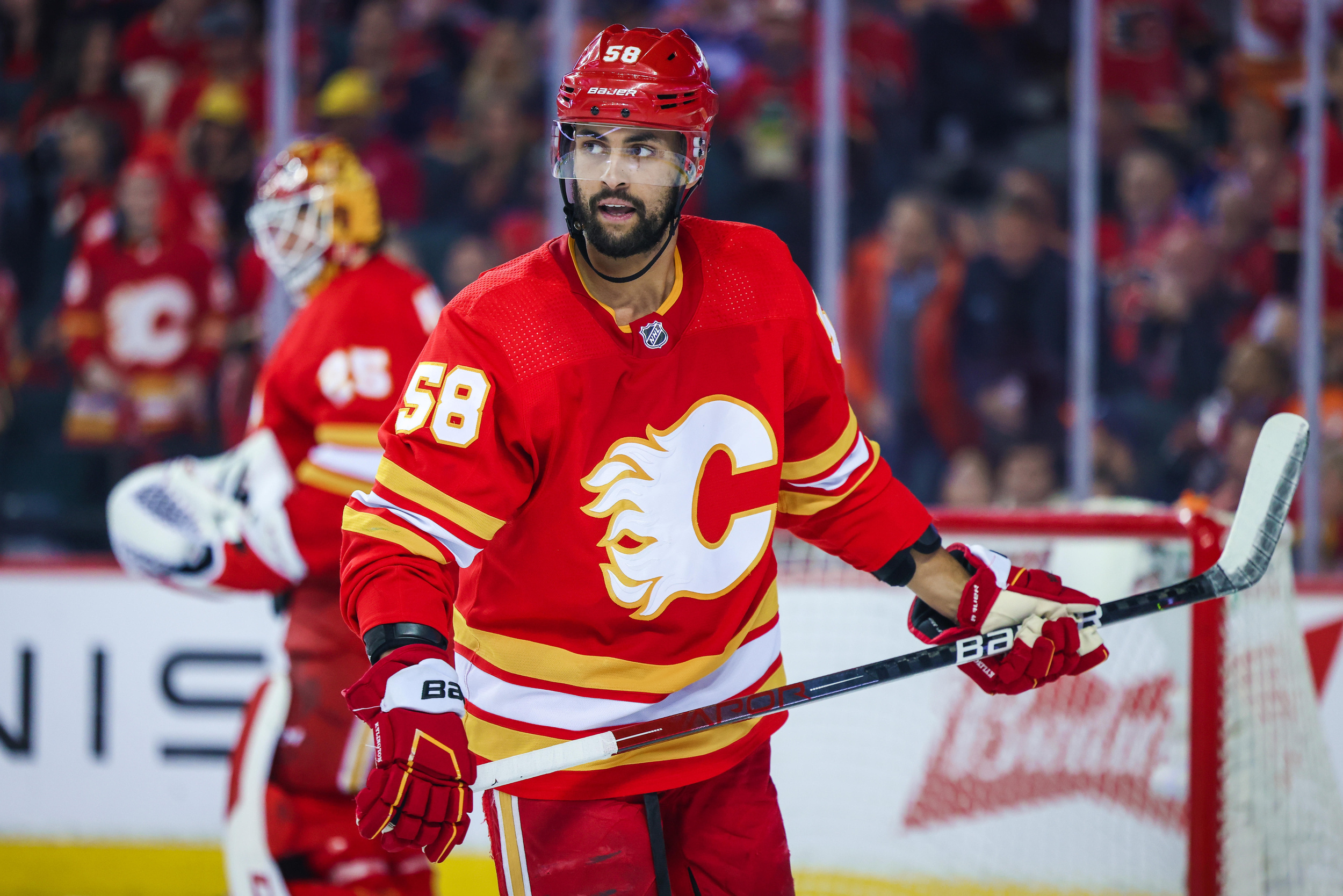 flames defenseman nears return after latest move