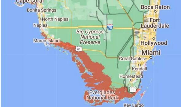 Map shows parts of US that could be underwater by 2050 due to climate ...